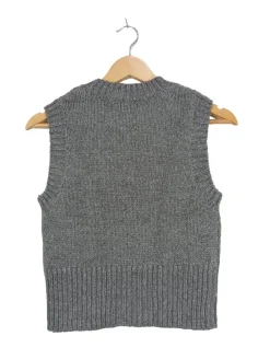 Pullunder>New Look Feinstrickpullunder Größe 36 dunkelgrau