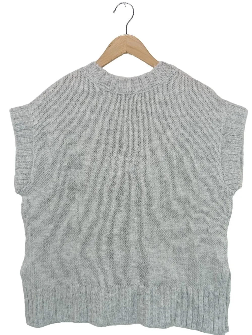 Pullunder>Miss Selfridge Feinstrickpullunder Größe 36 hellgrau