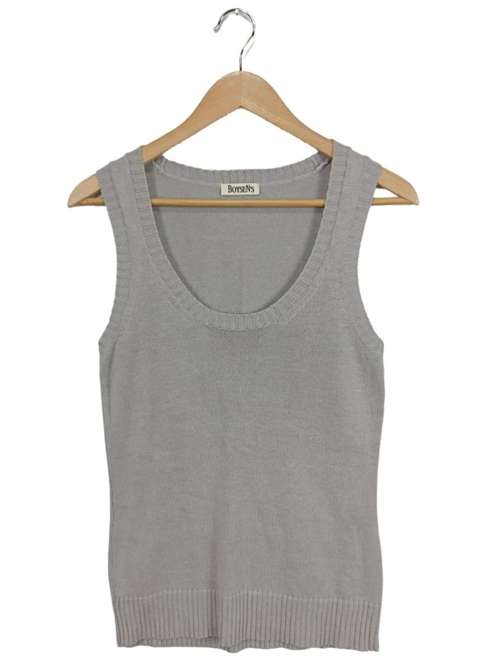 Pullunder>Boysens Feinstrickpullunder Größe 34 hellgrau