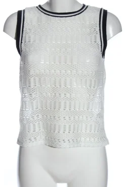 Pullunder>H&M Feinstrickpullunder Größe 34 weißschwarz