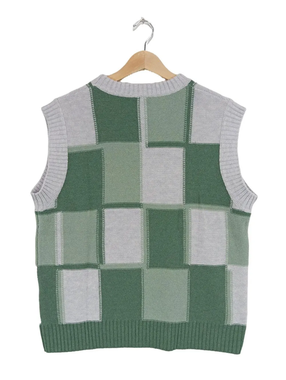 Pullunder>someday Feinstrickpullunder Größe 38 grünweiß