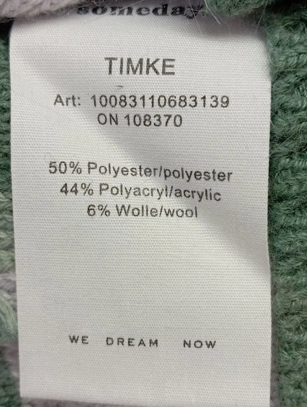 Pullunder>someday Feinstrickpullunder Größe 38 grünweiß