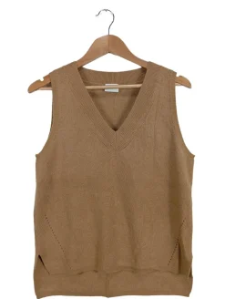 Pullunder>Vila Feinstrickpullunder Größe 40 braun