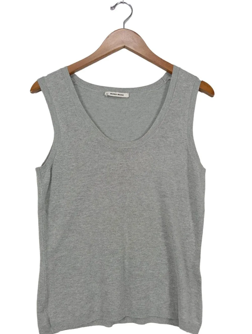Pullunder>More & More Feinstrickpullunder Größe 40 hellgrau