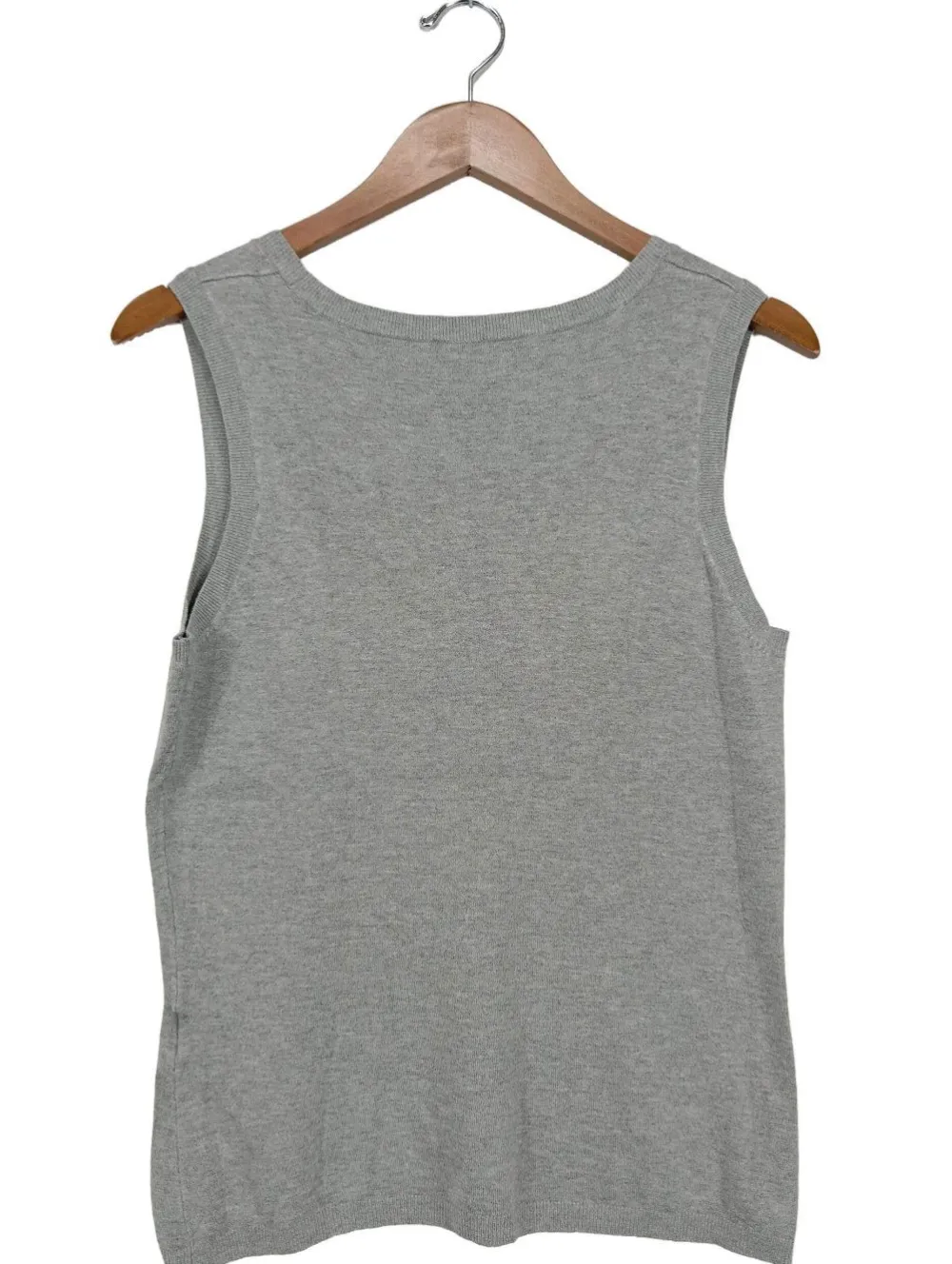 Pullunder>More & More Feinstrickpullunder Größe 40 hellgrau