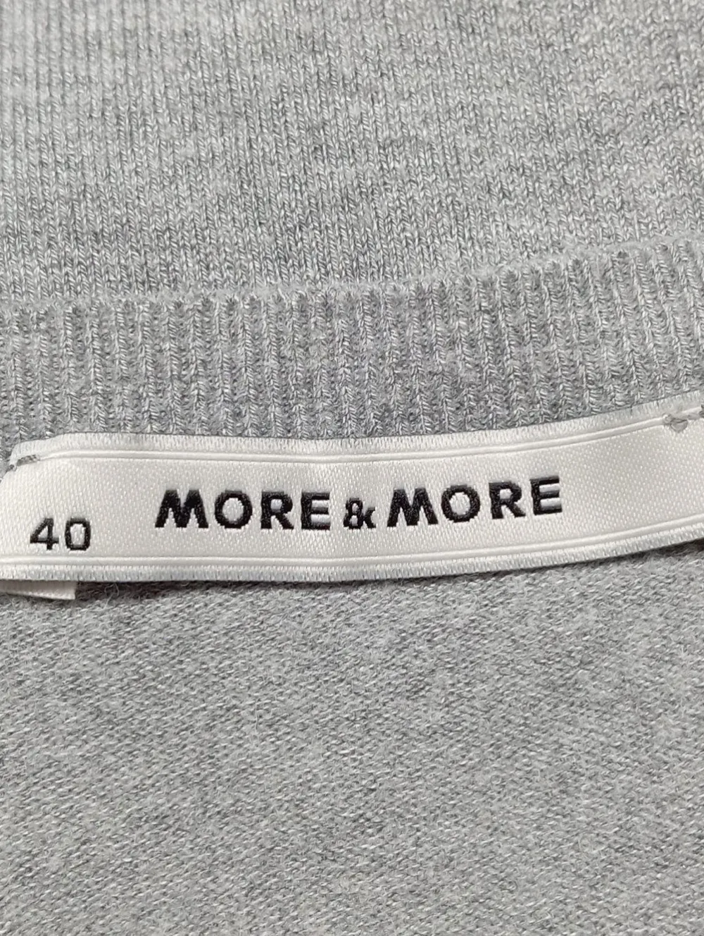 Pullunder>More & More Feinstrickpullunder Größe 40 hellgrau