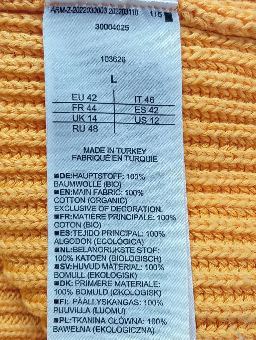 Pullunder>Armedangels Feinstrickpullunder Größe 40 hellorange