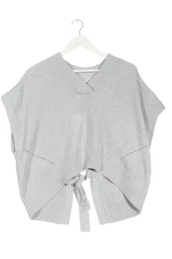 Pullunder>edc Feinstrickpullunder Größe 34 hellgrau