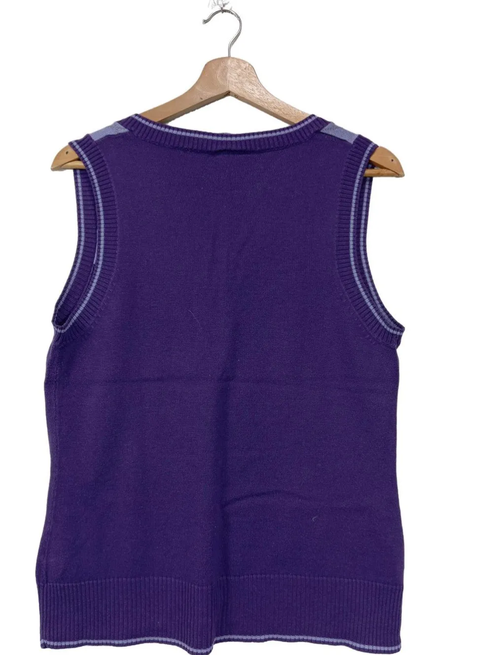 Pullunder>s.Oliver Feinstrickpullunder Größe 38 lilaweiß