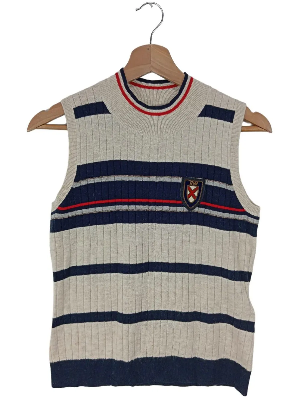 Pullunder>river woods Feinstrickpullunder Größe 34 hellgraublau