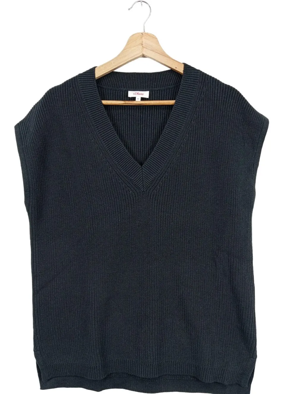 Pullunder>s.Oliver Feinstrickpullunder Größe 36 schwarz