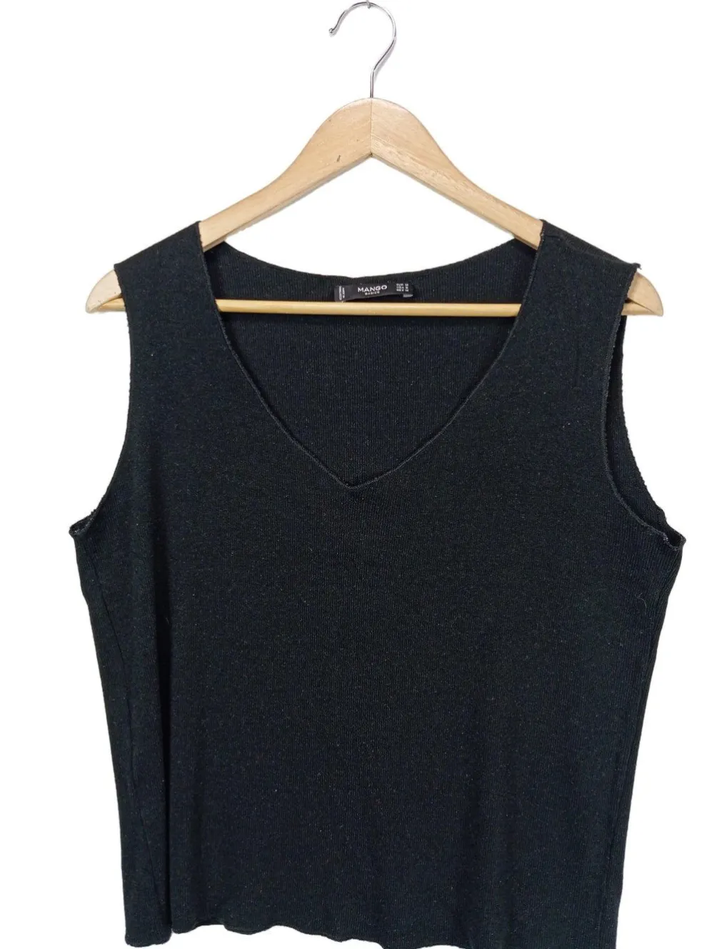 Pullunder>Mango Feinstrickpullunder Größe 38 schwarz