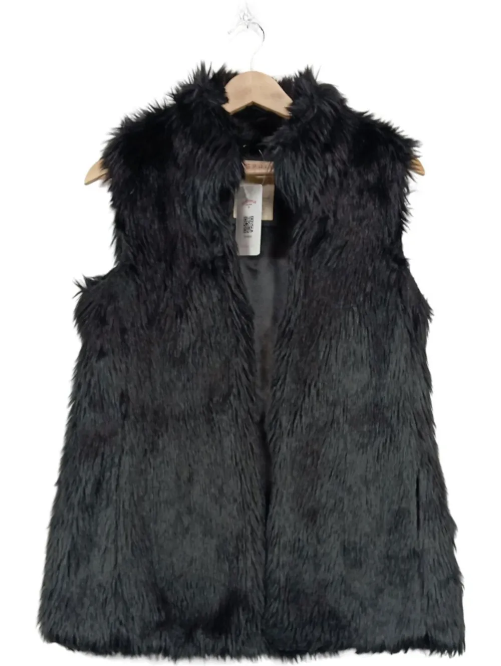Westen>Esprit Fellweste Größe 36 schwarz