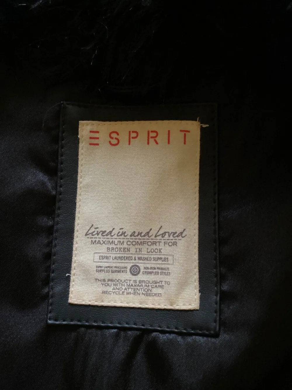 Westen>Esprit Fellweste Größe 36 schwarz