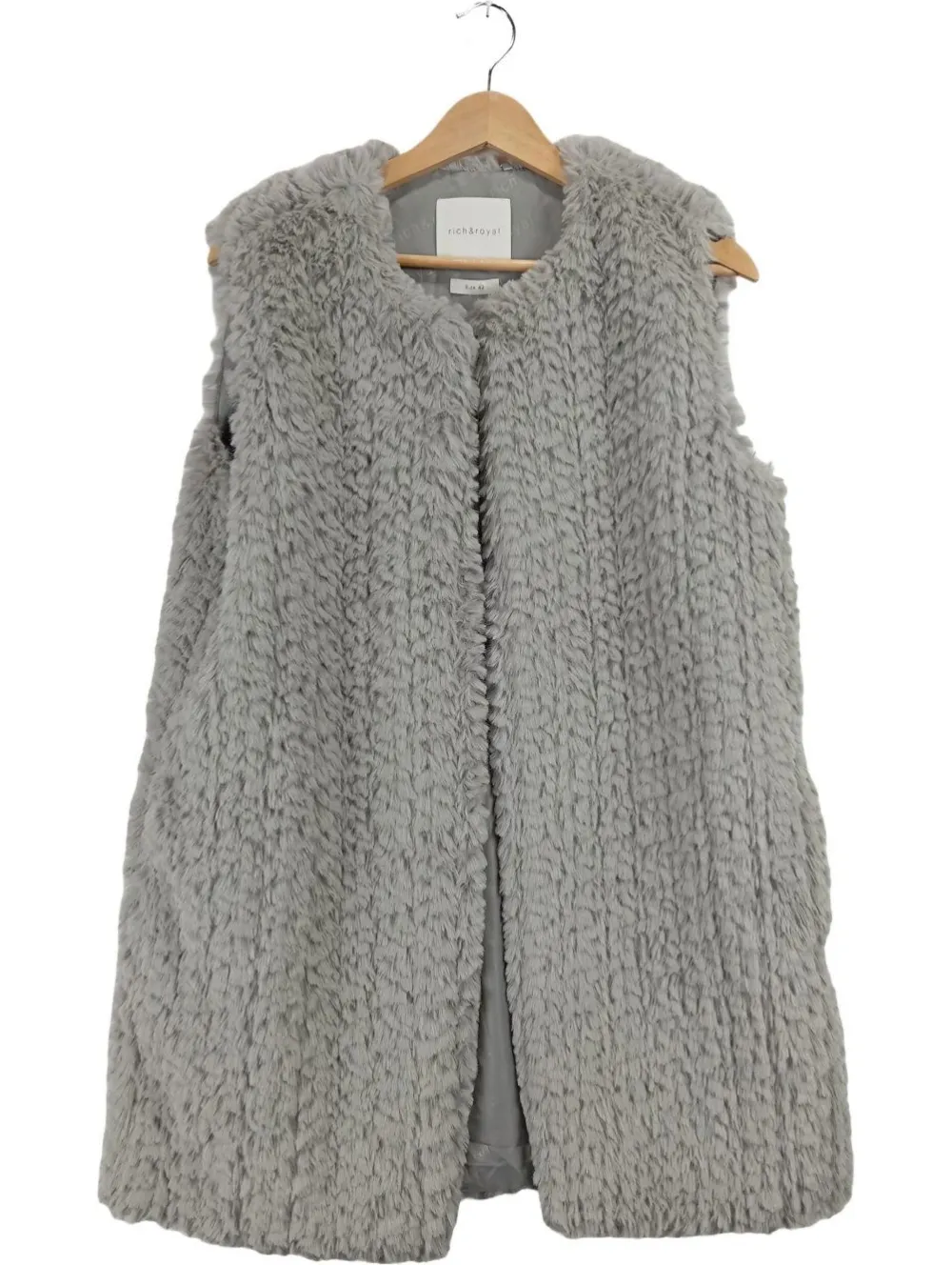 Westen> Fellweste Größe 40 grau