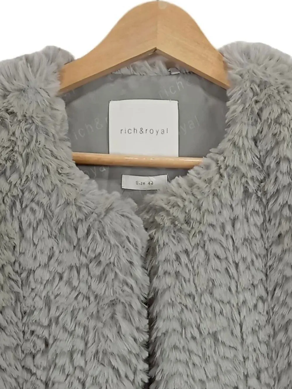 Westen> Fellweste Größe 40 grau