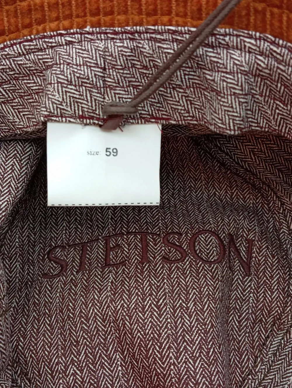 Hüte>STETSON Fischerhut Größe 59 hellorange