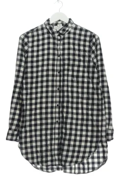 Hemden>H&M L.O.G.G. Flanellhemd Größe 36 weißschwarz