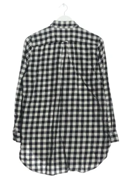 Hemden>H&M L.O.G.G. Flanellhemd Größe 36 weißschwarz