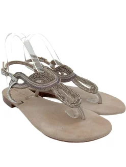 Sandalen>Belmondo Flip Flop Sandalen Größe 38 silberfarben