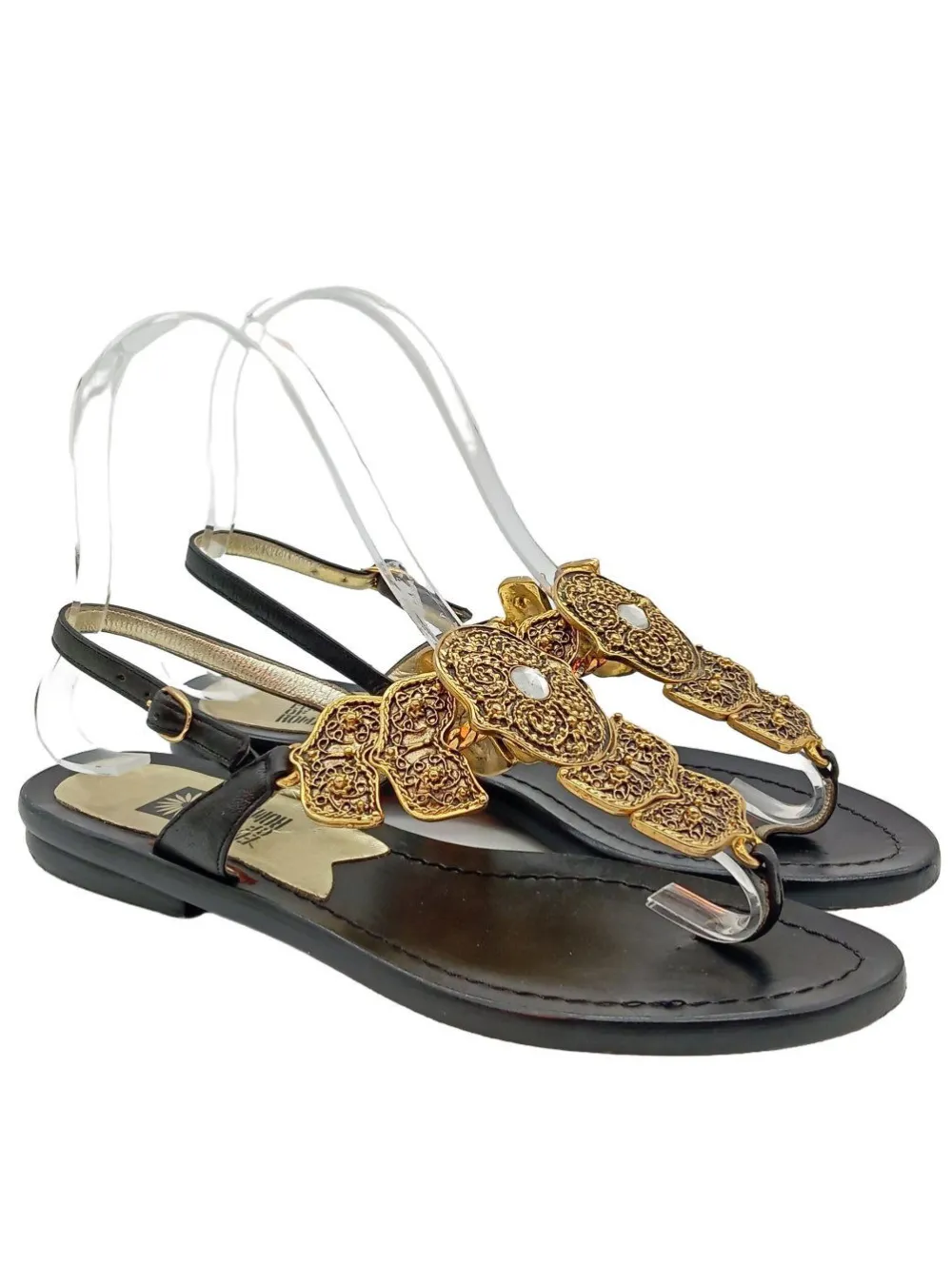 Sandalen>ENZO ROMA Flip Flop Sandalen Größe 36 goldfarben