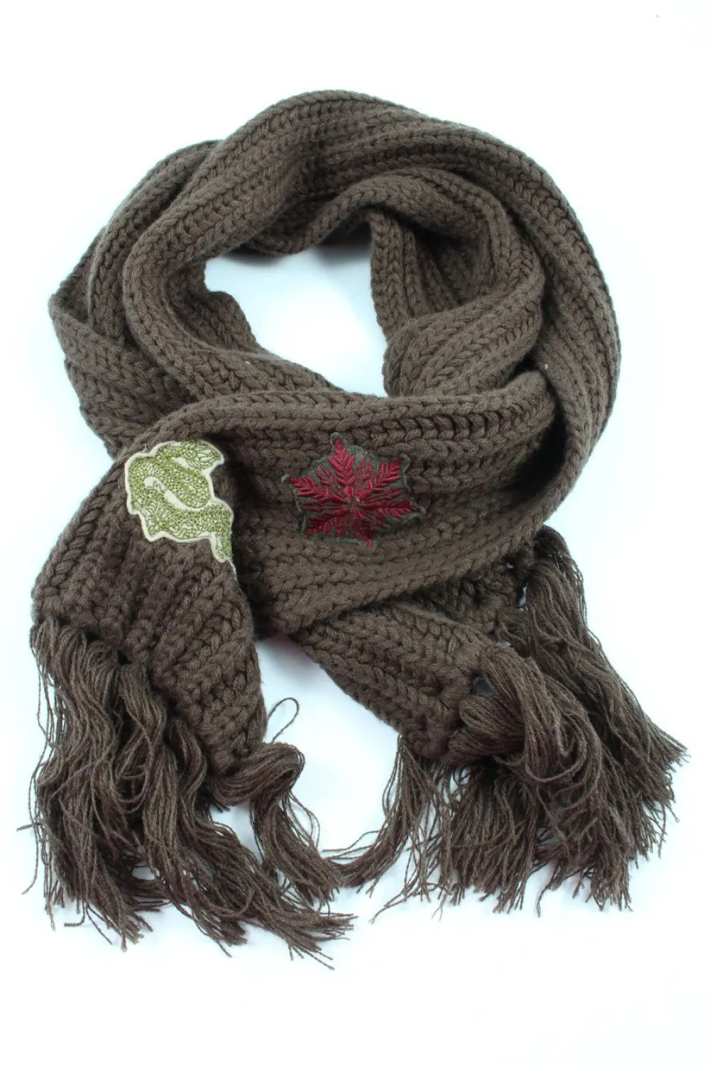 Schals>Broadway Fransenschal braun