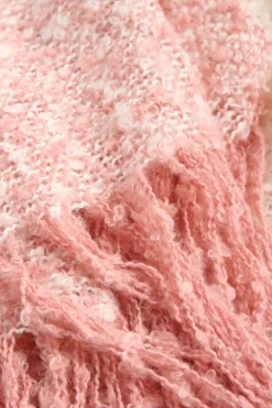 Schals>H&M Divided Fransenschal pinkweiß