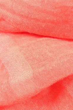 Schals>Love quotes Fransenschal hellrot