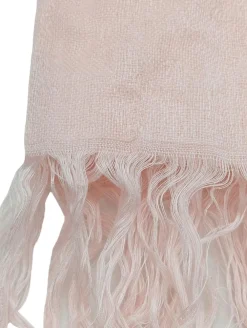 Schals>Garcia Jeans Fransenschal pinkweiß
