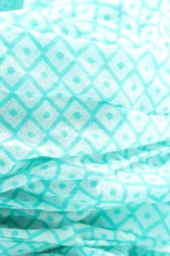 Schals>Cyrillus PARIS Fransenschal türkisweiß