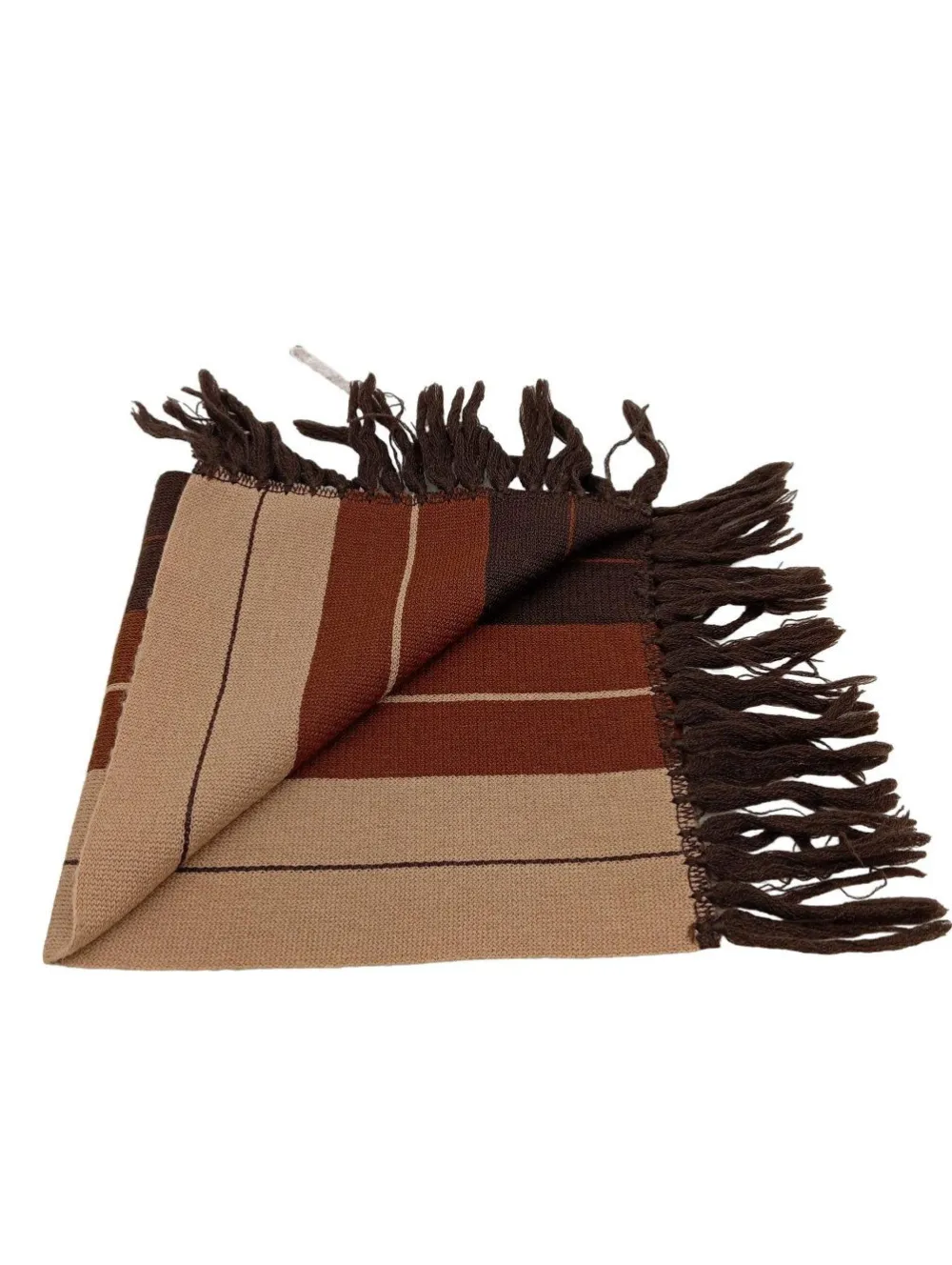 Schals>Laco Fransenschal brauncreme