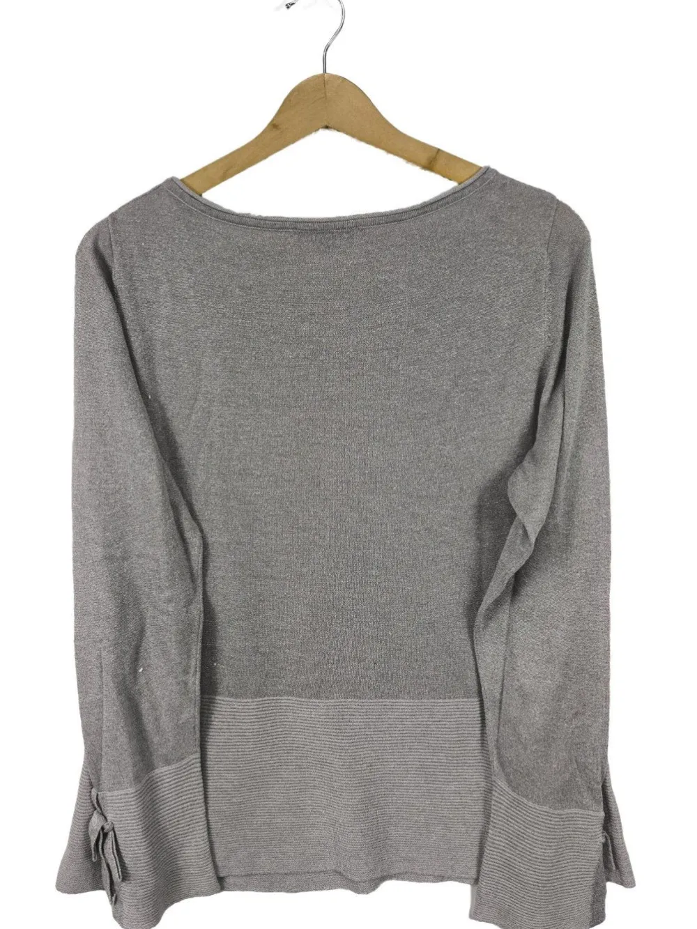 Blusen>Comma Glanzbluse Größe 44 wollweiß