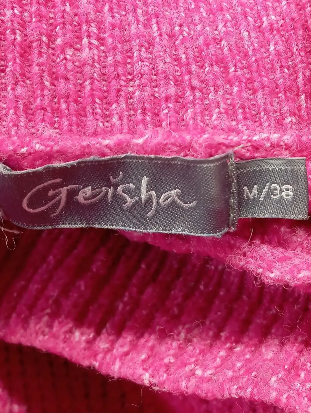 Pullover>Geisha Grobstrickpullover Größe 38 pink