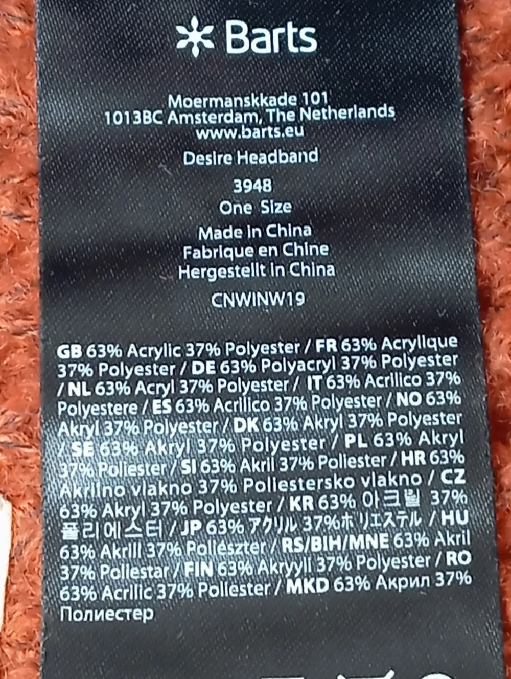 Haarschmuck>Barts Haarreif hellorange