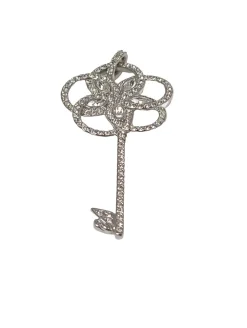 Ketten>Svarowski Halskette silberfarben