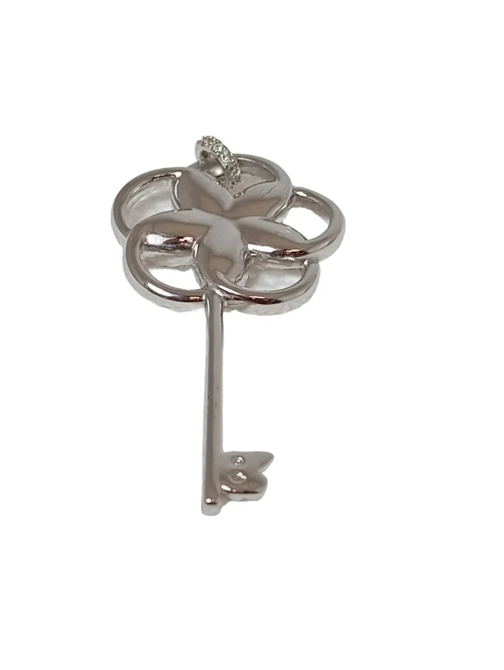 Ketten>Svarowski Halskette silberfarben