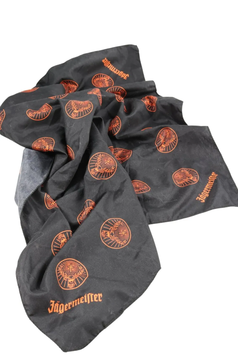 Tücher>ju00e4germeister Halstuch schwarzhellorange