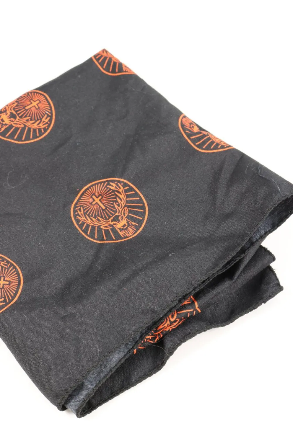 Tücher>ju00e4germeister Halstuch schwarzhellorange