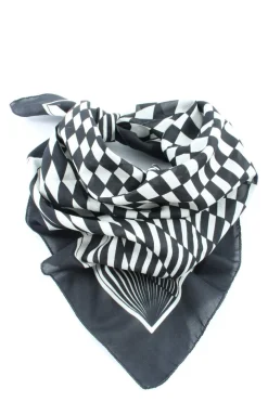Tücher>Vanessa Halstuch schwarzweiß