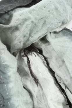 Tücher>SP Halstuch hellgrauschwarz