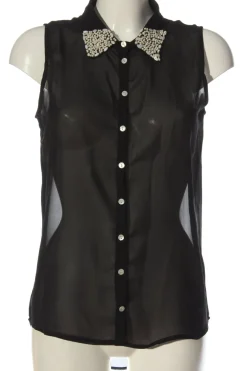 Blusen>Amisu Hemd-Bluse Größe 38 schwarz