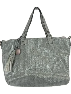 Henkeltaschen> Henkeltasche silberfarben