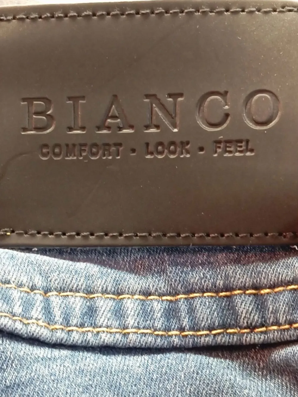 Jeans>Bianco Hüftjeans Größe 36 blau