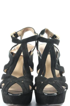 Sandaletten>Zara Basic High Heel Sandaletten Größe 37 schwarz