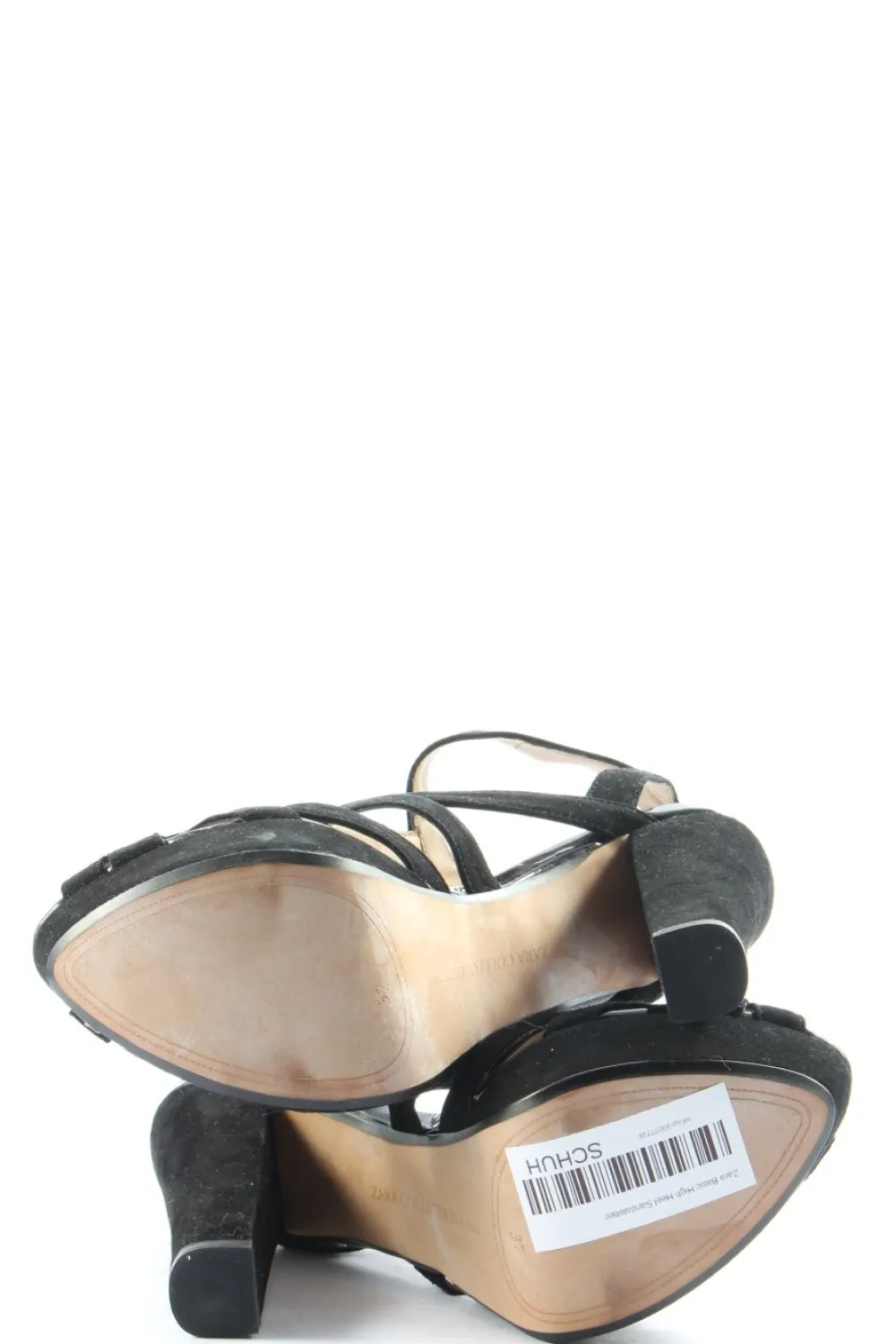 Sandaletten>Zara Basic High Heel Sandaletten Größe 37 schwarz