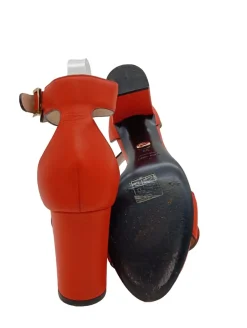 Sandaletten>Longchamp High Heel Sandaletten Größe 38 hellorange