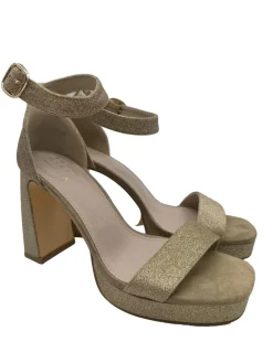 Sandaletten>AN OTHER A High Heel Sandaletten Größe 38 goldfarben