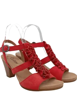Sandaletten>Gabor High Heel Sandaletten Größe 38 rot