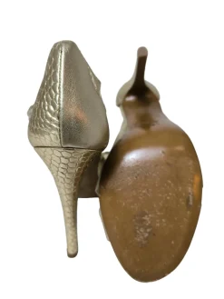 Sandaletten>Peter Hahn High Heel Sandaletten Größe 41 goldfarben