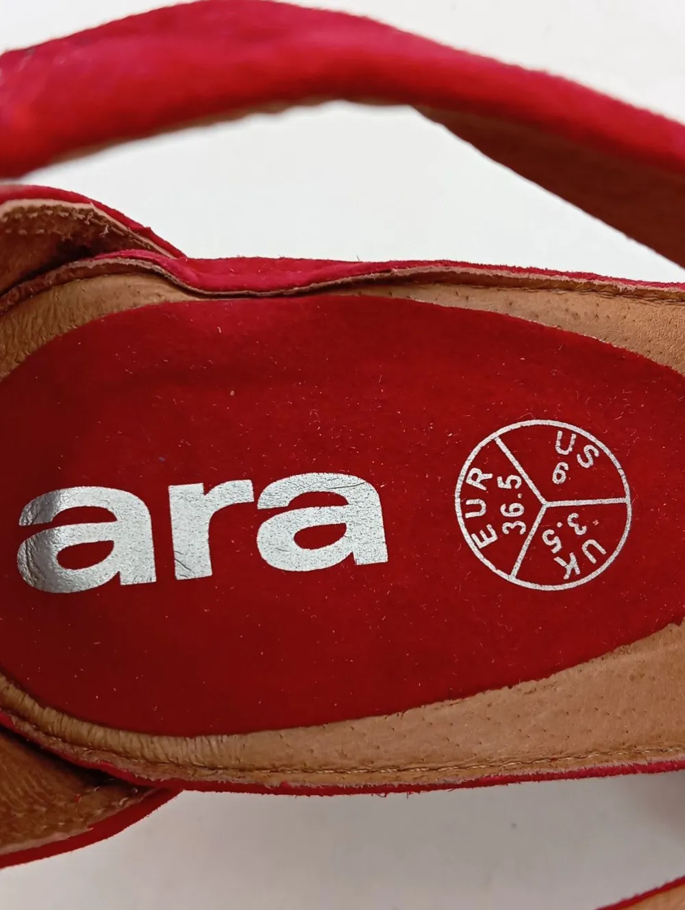 Sandaletten>ara High Heel Sandaletten Größe 36,5 rot